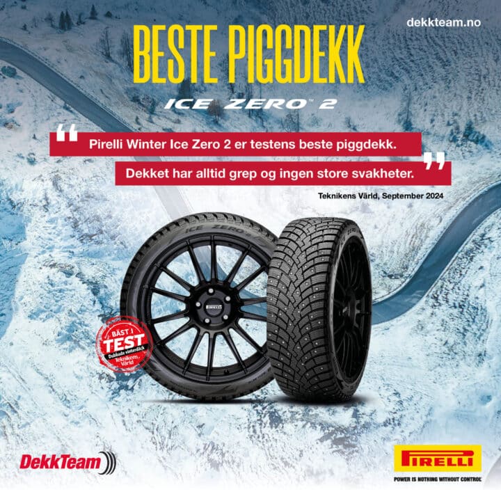 Pirelli Ice Zero 2 - testvinner vinterdekktest 2024