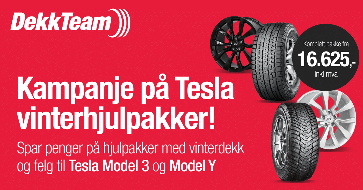 Tesla hjulpakker høst 2025
